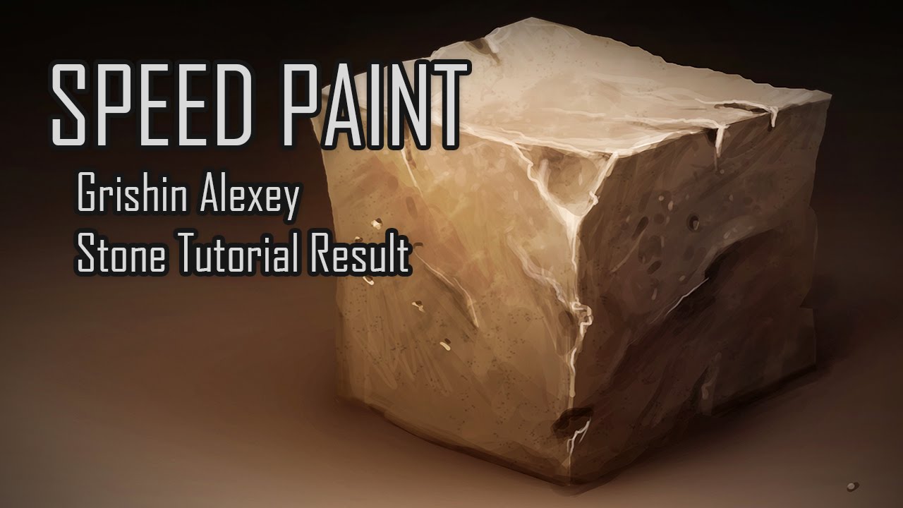 Speed Painting. Grishin Alexey Stone Tutorial Result
