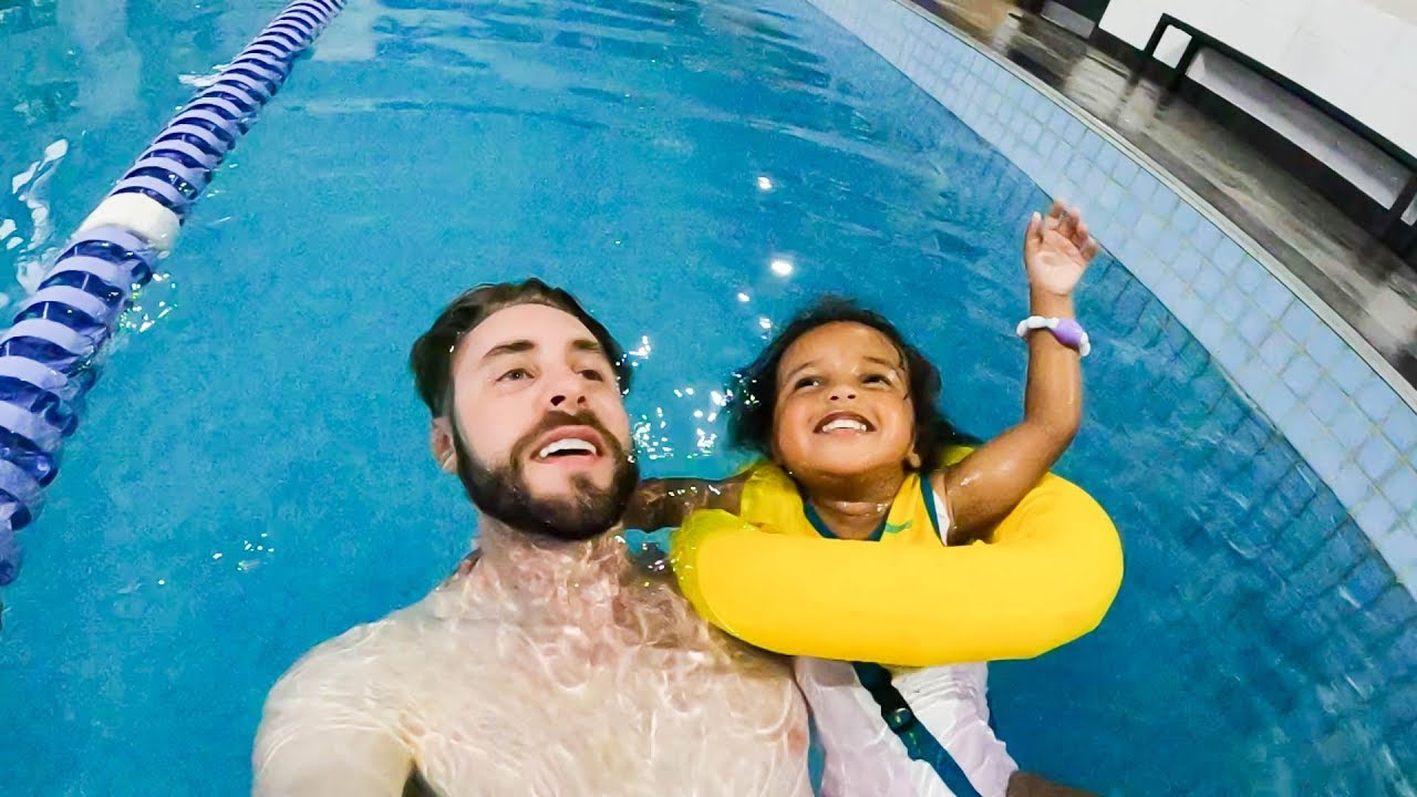 Teaching Zoe To Swim