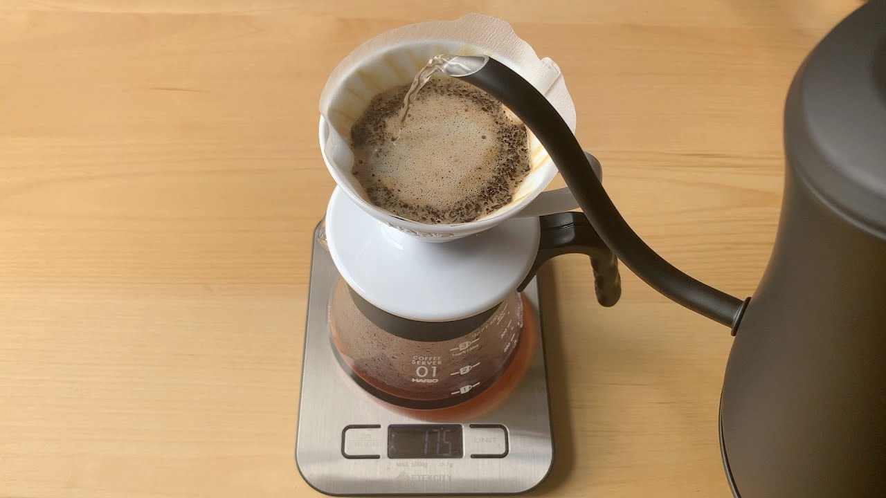 Pour Over Coffee with the Bodum Melior Gooseneck Electric Water Kettle.