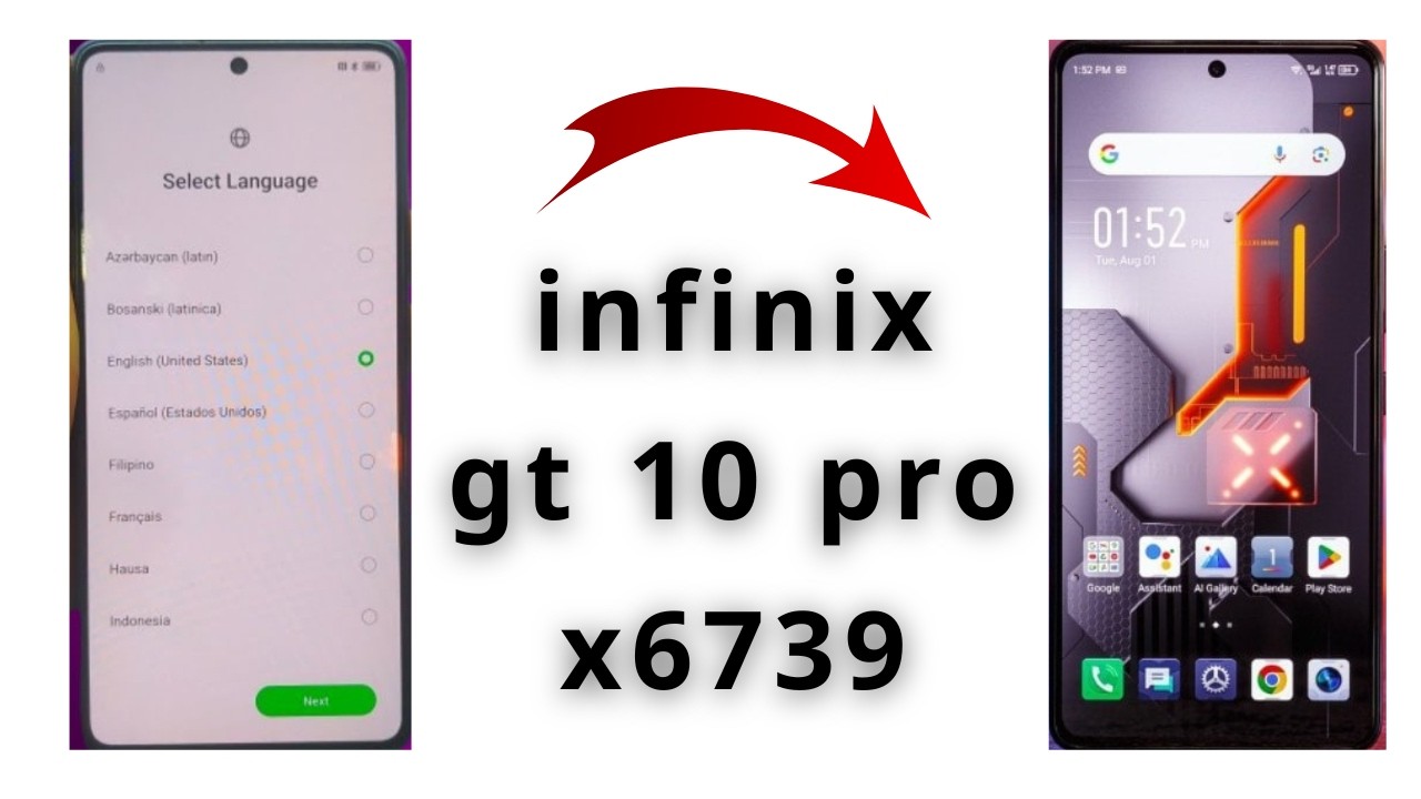 infinix gt 10 pro x6739 frp bypass google account remove