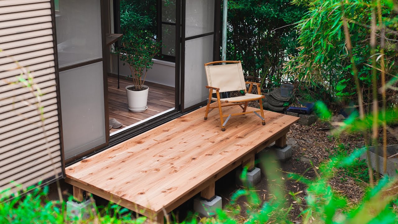 素人が２万円台でウッドデッキを作ってみた【総集編】DIY