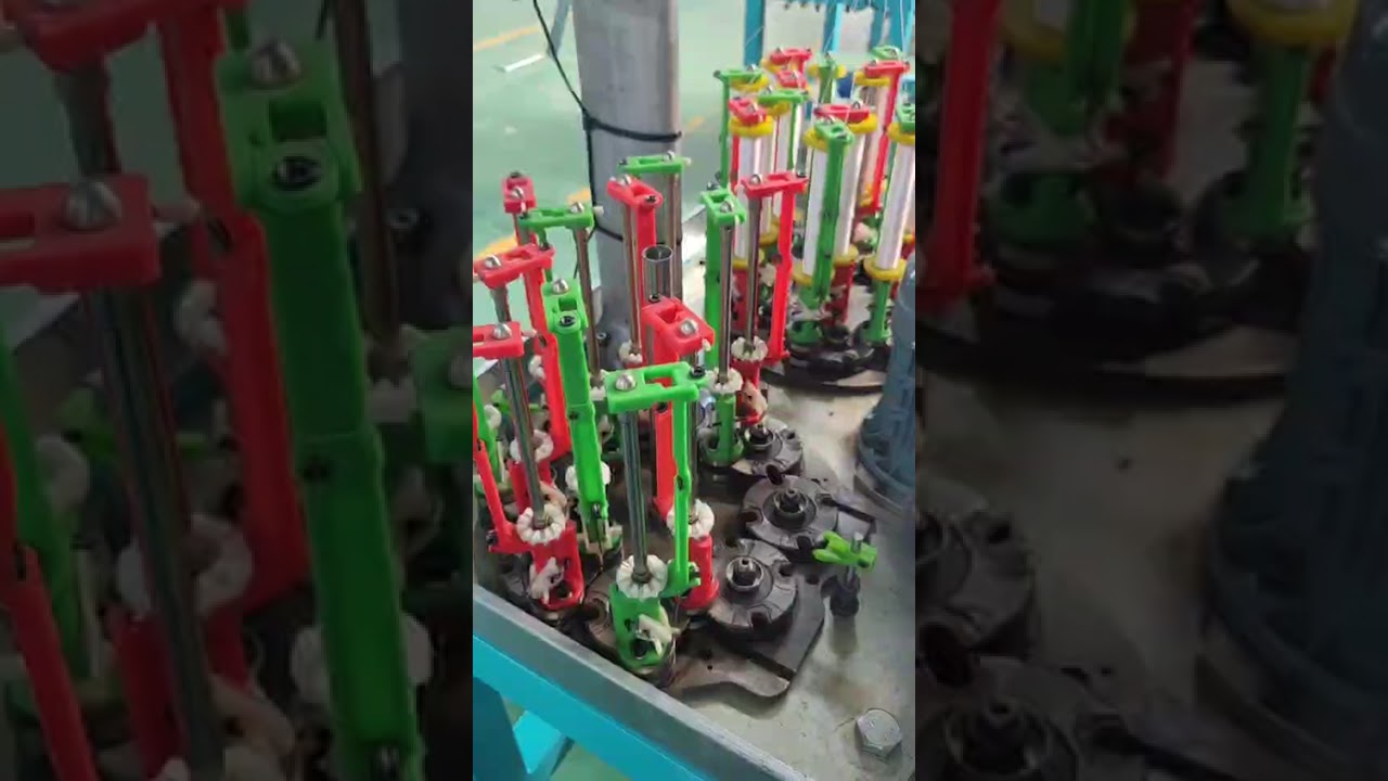Example of How to Install Spindles on a 16 Spindle High Speed Braiding Machine