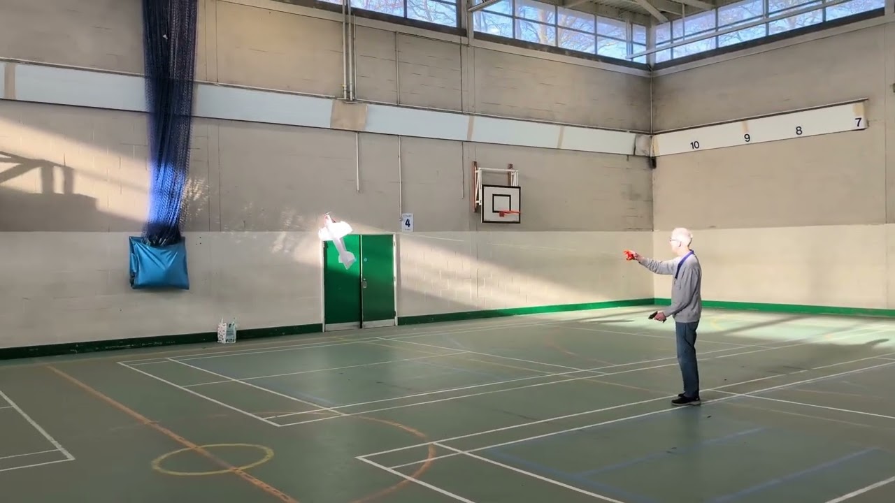 RC pilot tries Control Line for the first time (and indoors to boot!!)