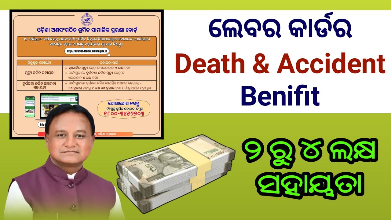 Labour Card Death & Accident Benefits | Labour Card Benefit | Labour Card 2 - 4 Lakh Benifit 2025