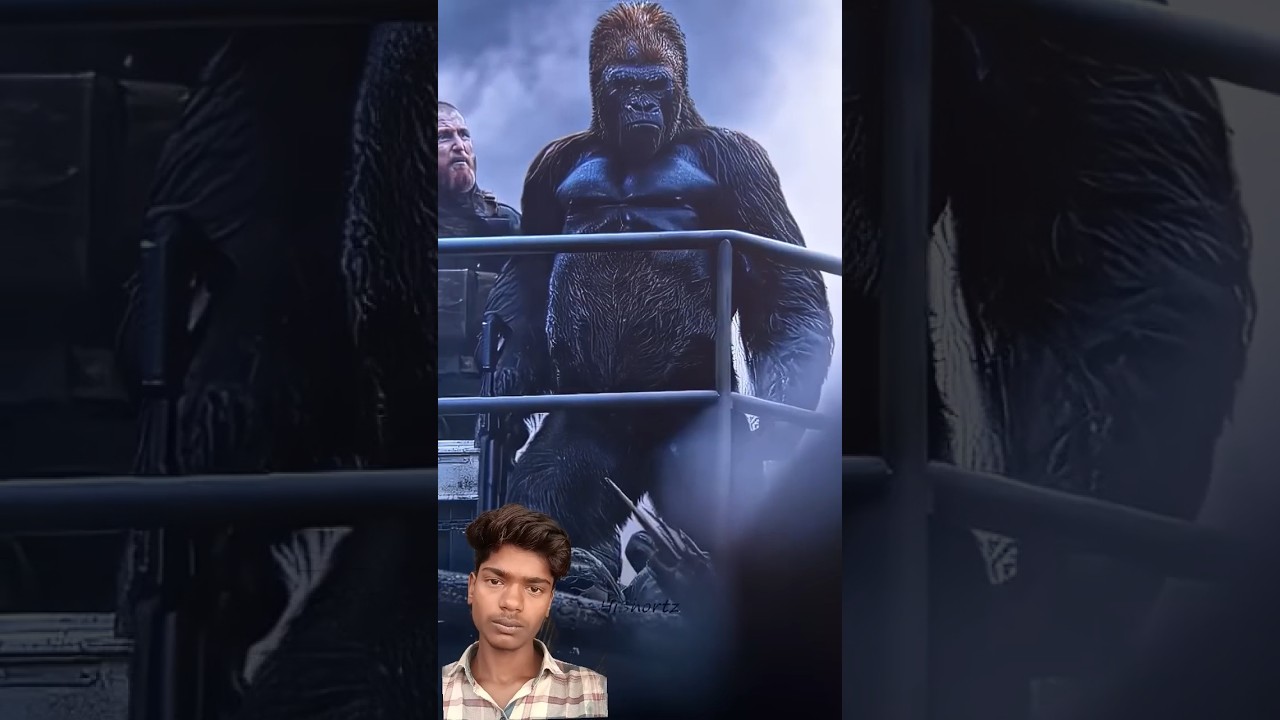 Gorilla 🦍 Army 🪖 fight 🤯😱💪🫂 #edit #kingkong #captainamerica #shortvideo #youtubeshorts #movie #love