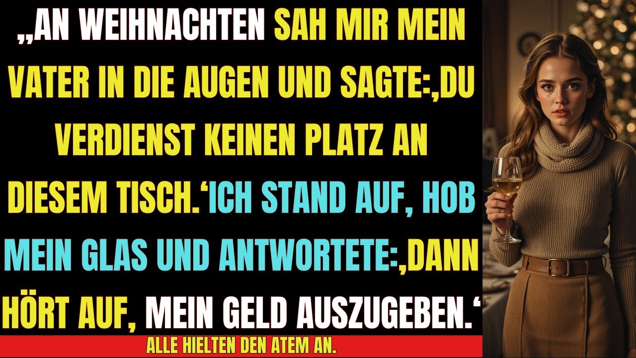 „Mein Vater demütigte mich beim Weihnachtsessen – meine Antwort schockierte alle!“