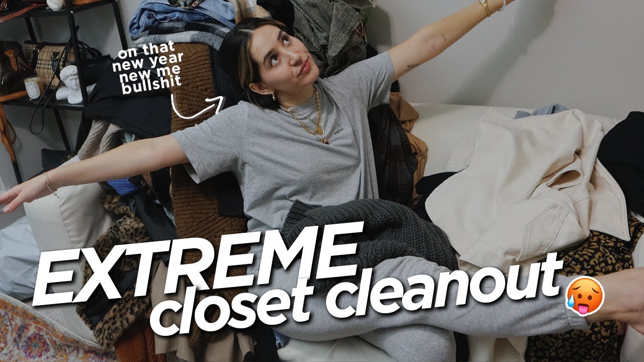 HUGE closet cleanout! (i bet you've never seen a room so messy)