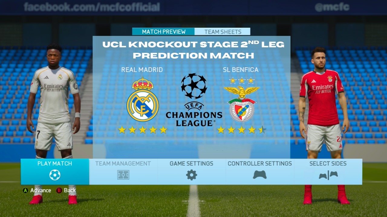 SL BENFICA VS REAL MADRID - FIFA 16 INFINITY PATCH FC 26