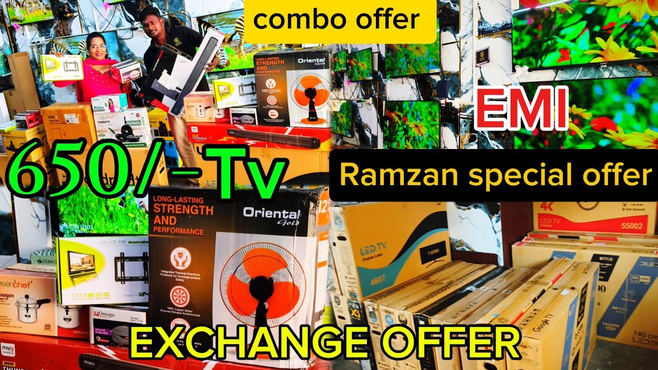 ‼️650 ரூபாய் முதல் Tv 💥 ரம்ஜான் special Combo Offer ‼️#kaniworld #rrrenterprises #tvshowroom 