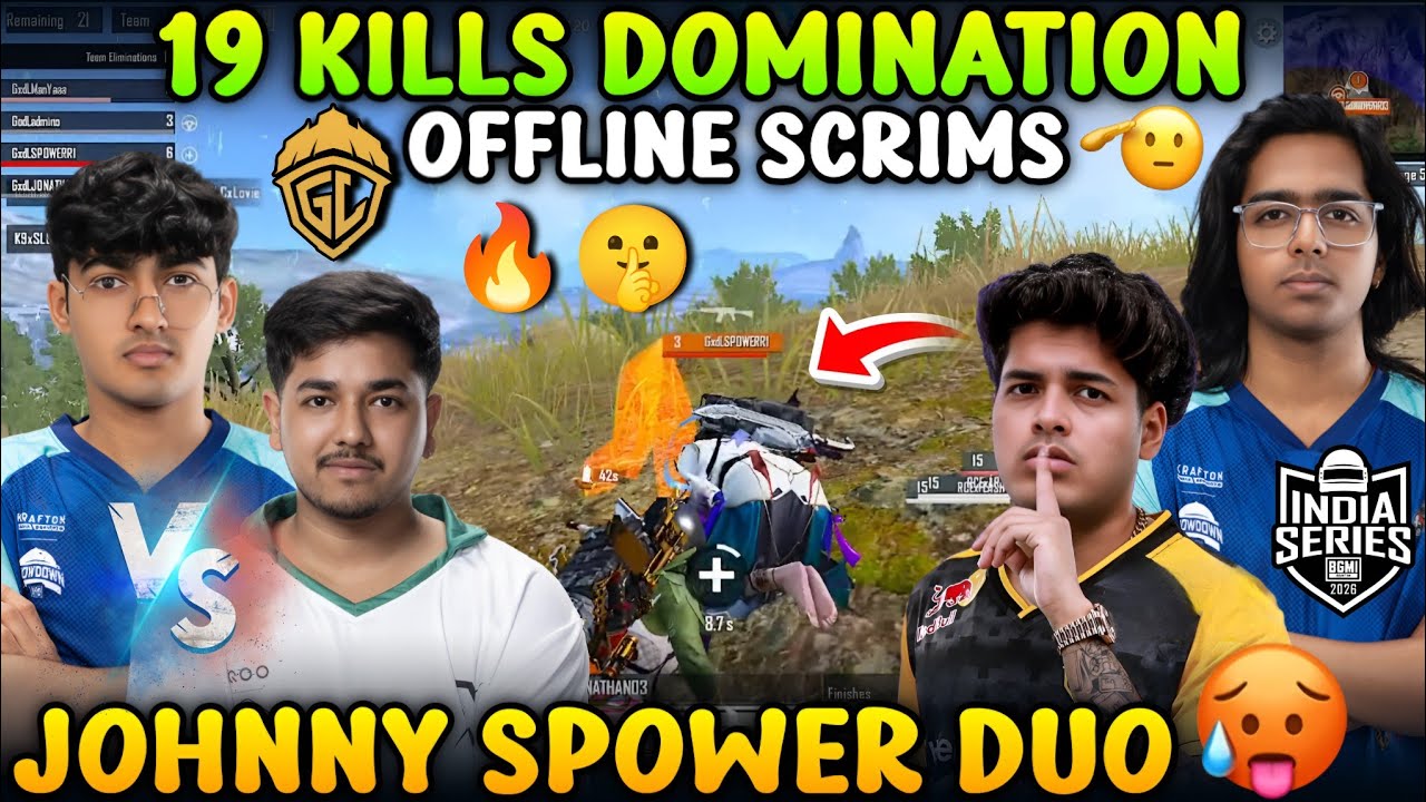JONATHAN AND SPOWER DUO IS BACK 👑 GODLIKE ON A RAMPAGE 🤫 ADMINO ON FIRE 🔥 OFFLINE GRIND BGIS 😊| GODL