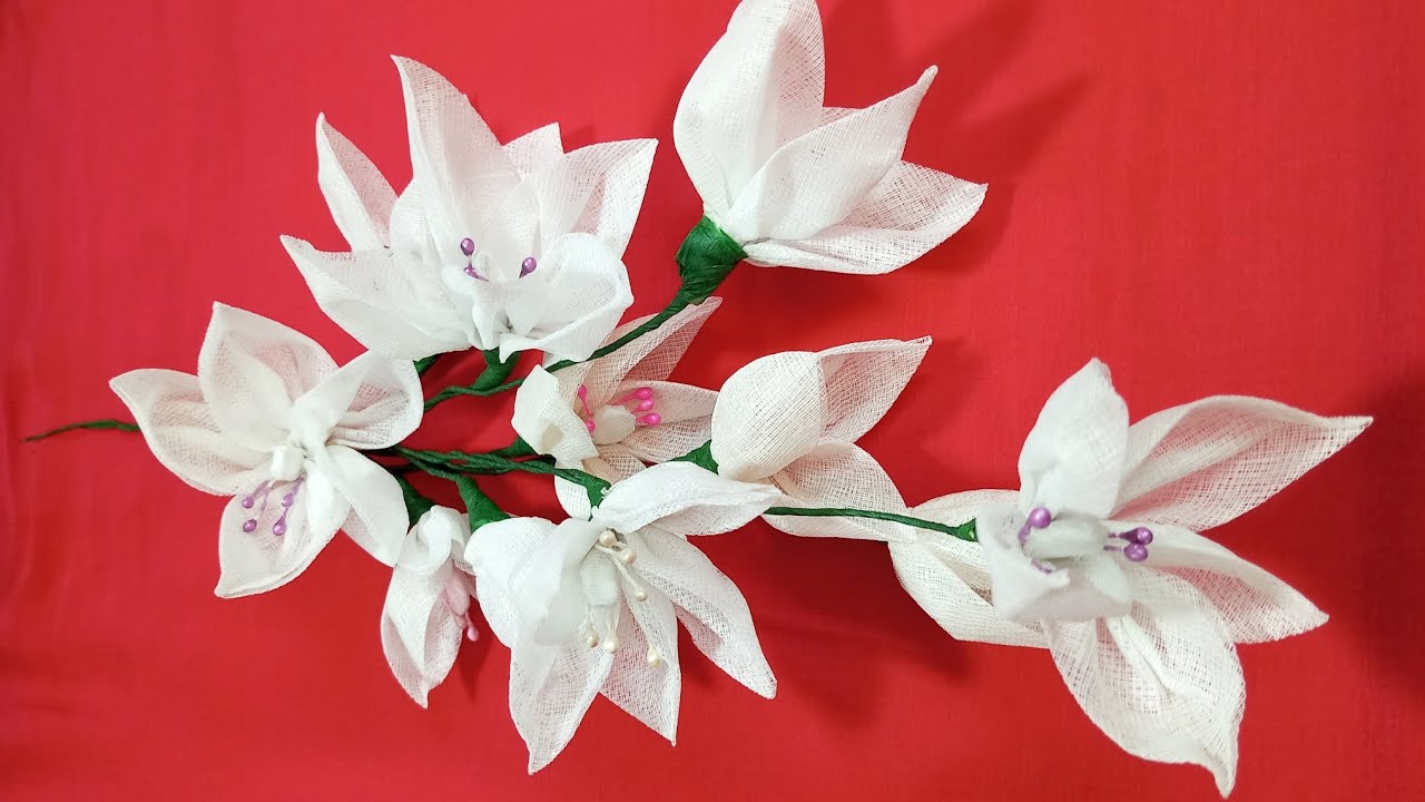 Organdy Flower Bouquet #Organdy #cloth #flowers 