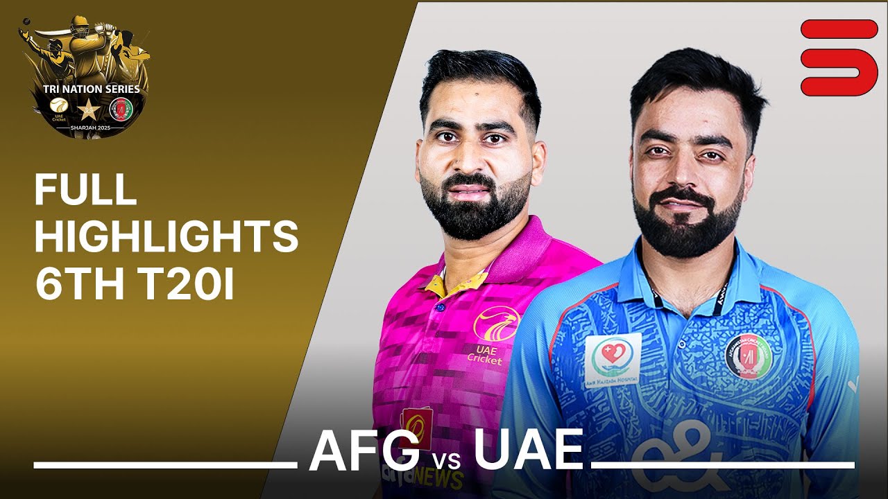 Full Highlights | Afghanistan vs UAE | T20I Tri Nation Series 2025 | Match 6 | ECB | M3Q1K
