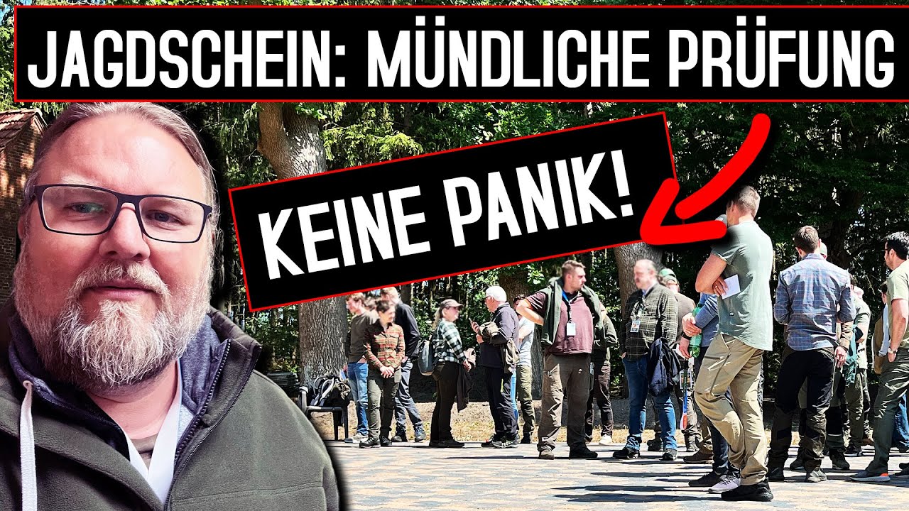 Jagdschein PANIK: M&Uuml;NDLICHE PR&Uuml;FUNG - So habe ich es gemacht!