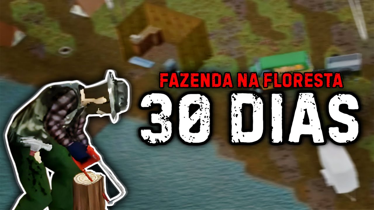 SOBREVIVI POR 30 DIAS TENTANDO CONSTRUIR UMA FAZENDA NA FLORESTA - PROJECT ZOMBOID B42