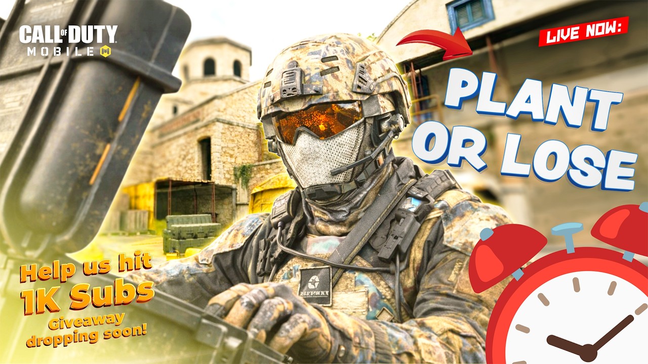 LIVE CODM🔴 | CODM Search & Destroy 💣 PLANT OR LOSE | Road to 1K Subs Giveaway 🎁 | Facecam + Handcam