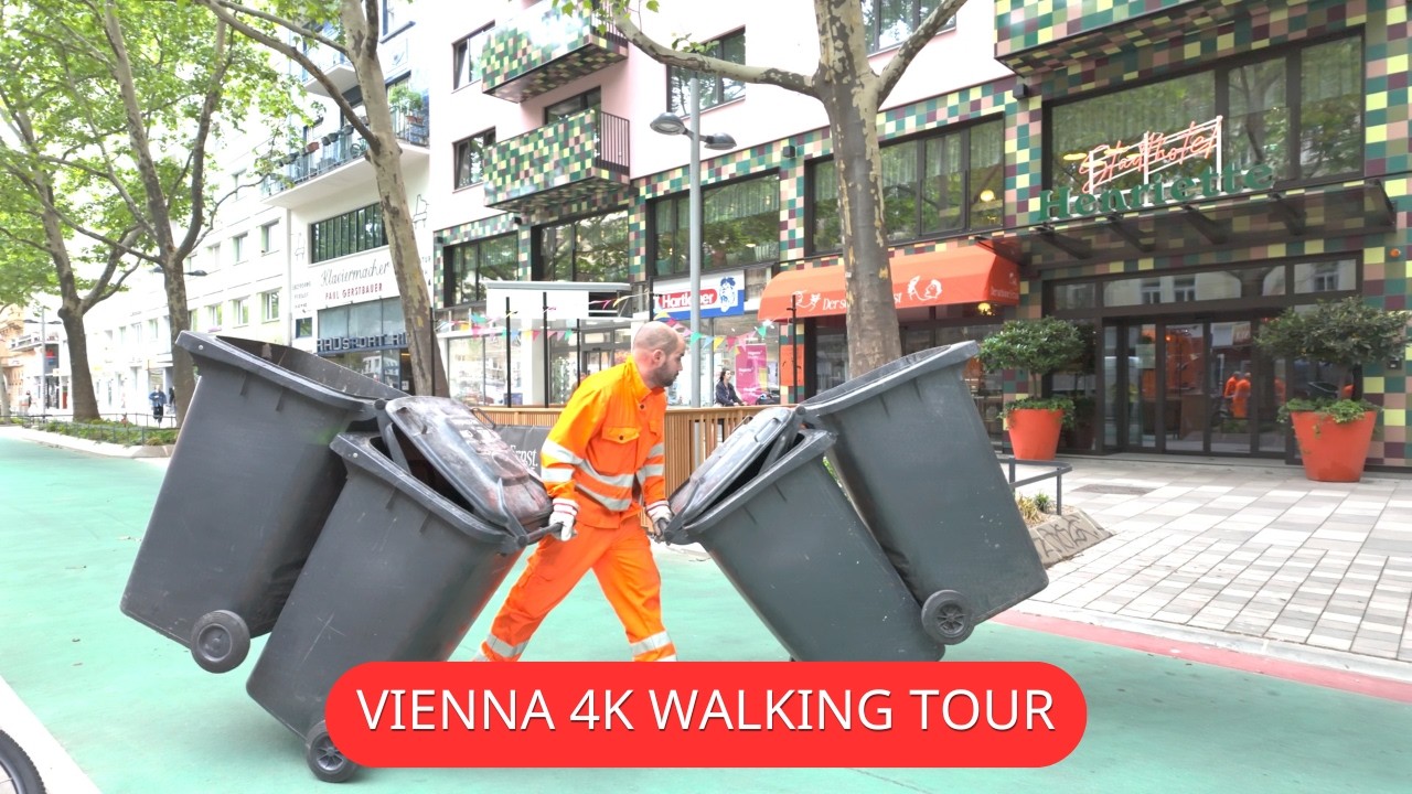 Along Metro U1 | From Nestroyplatz to Praterstern | Vienna 4K Virtual Walk