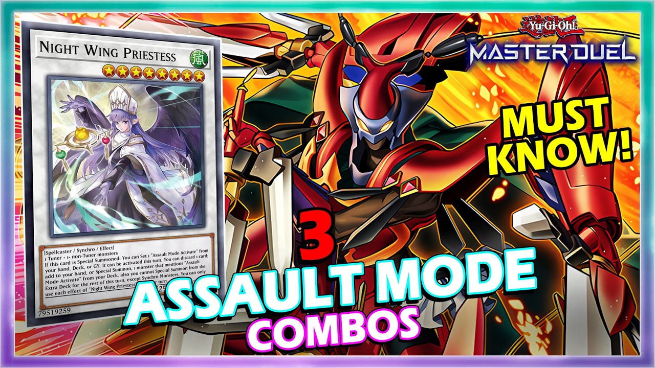 3 ASSAULT MODE MUST KNOW COMBOS IN YUGIOH MASTER DUEL