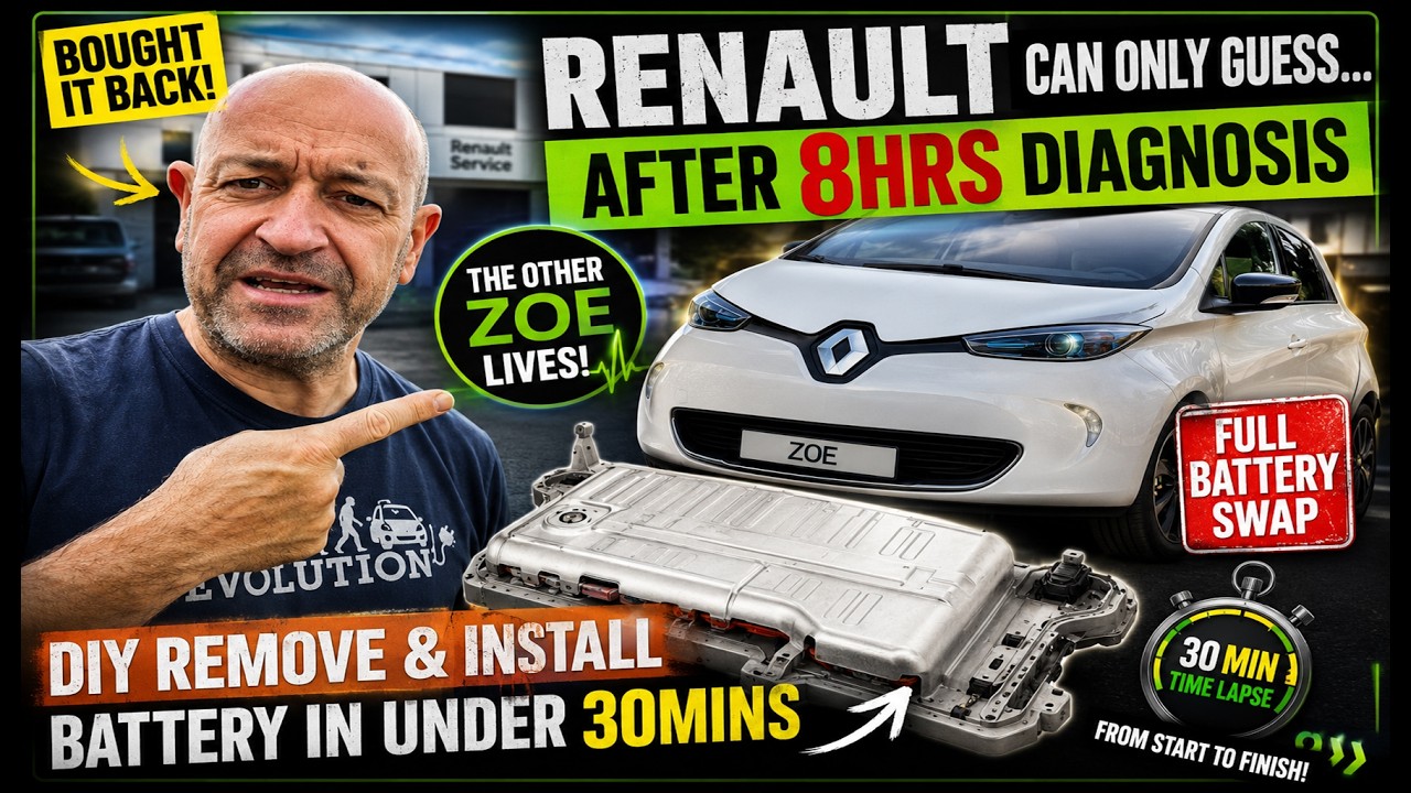 EV Battery REMOVE and FIT in less than 30 MINS – ZOE Buy Back due to charging issues :(