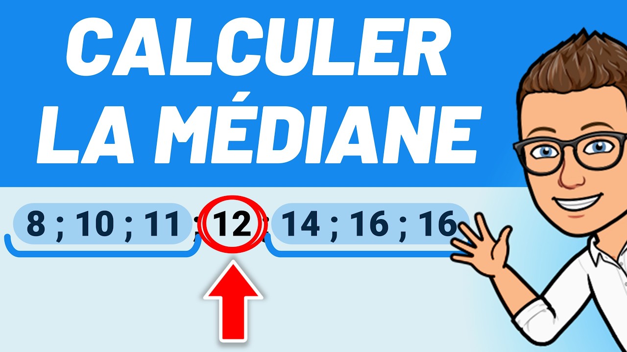Comment calculer LA M&Eacute;DIANE ? ✅ Facile ! 💪 Exercice corrig&eacute;