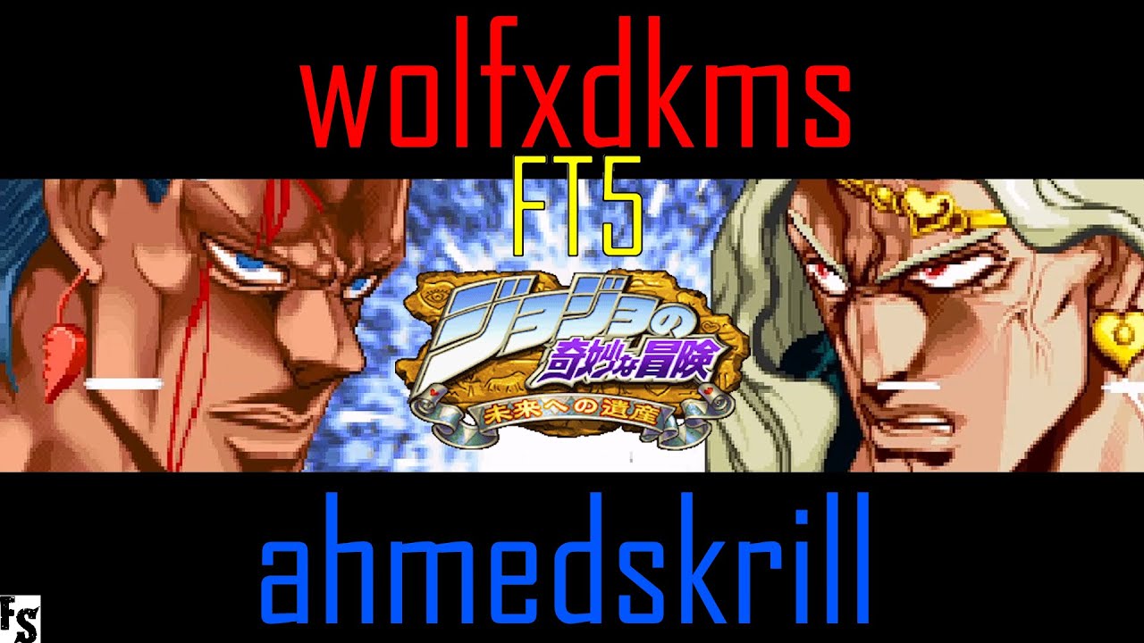 JJBA: Heritage for the Future- wolfxdkms [Black Polnareff] v ahmedskrill [Vanilla Ice] Fightcade FT5