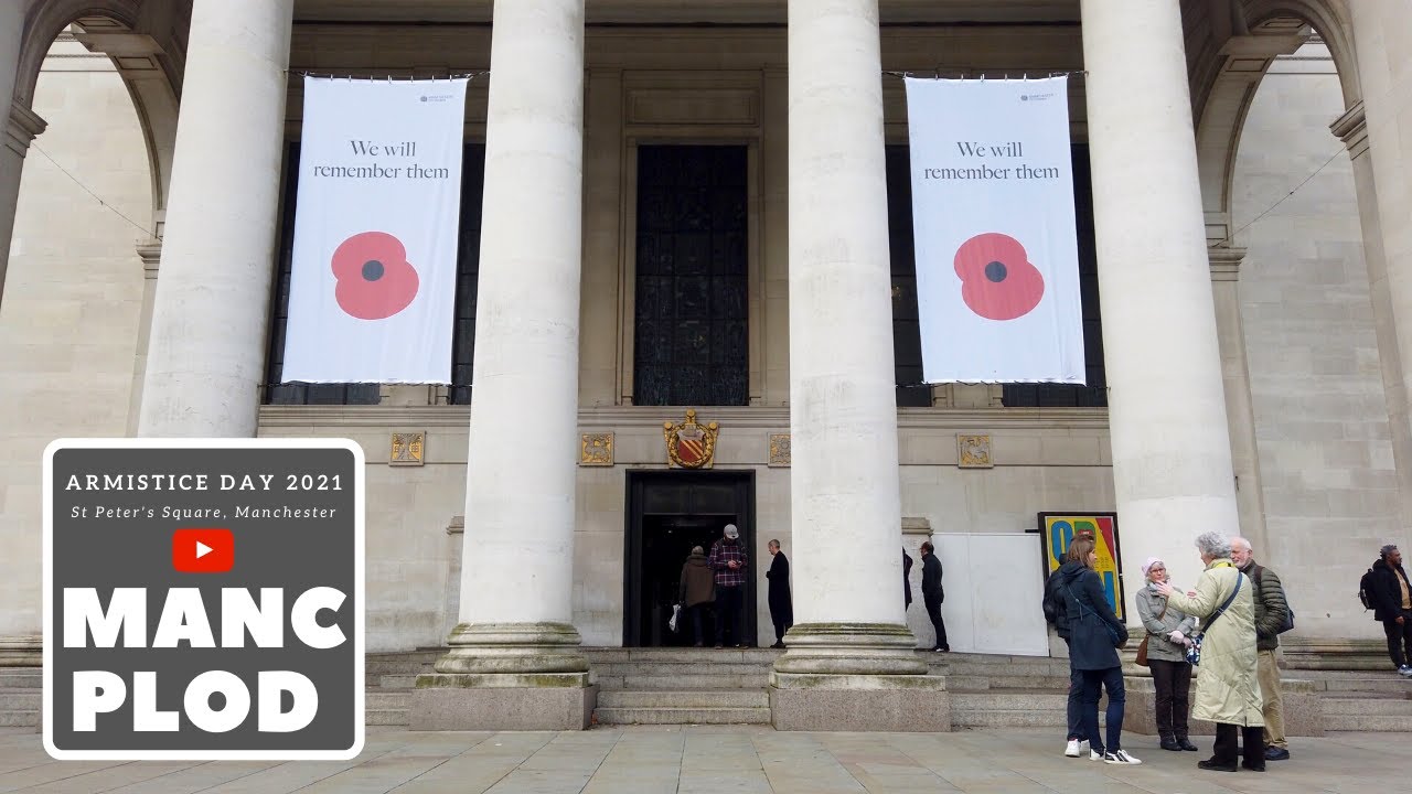Armistice Day 2021 - St Peter's Sq, Manchester [4K60fps]