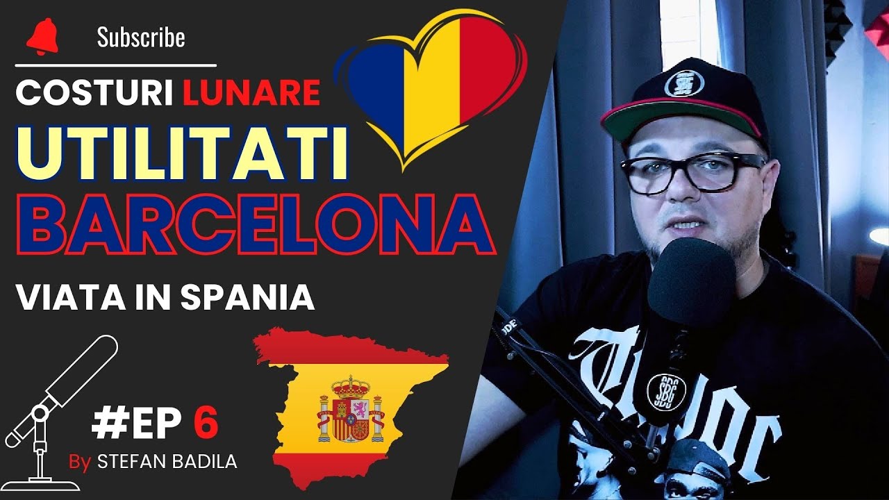 Costuri Lunare Utilitati in Barcelona Spania - 2024 Chirie,apa,gaz,lumina,mancare,