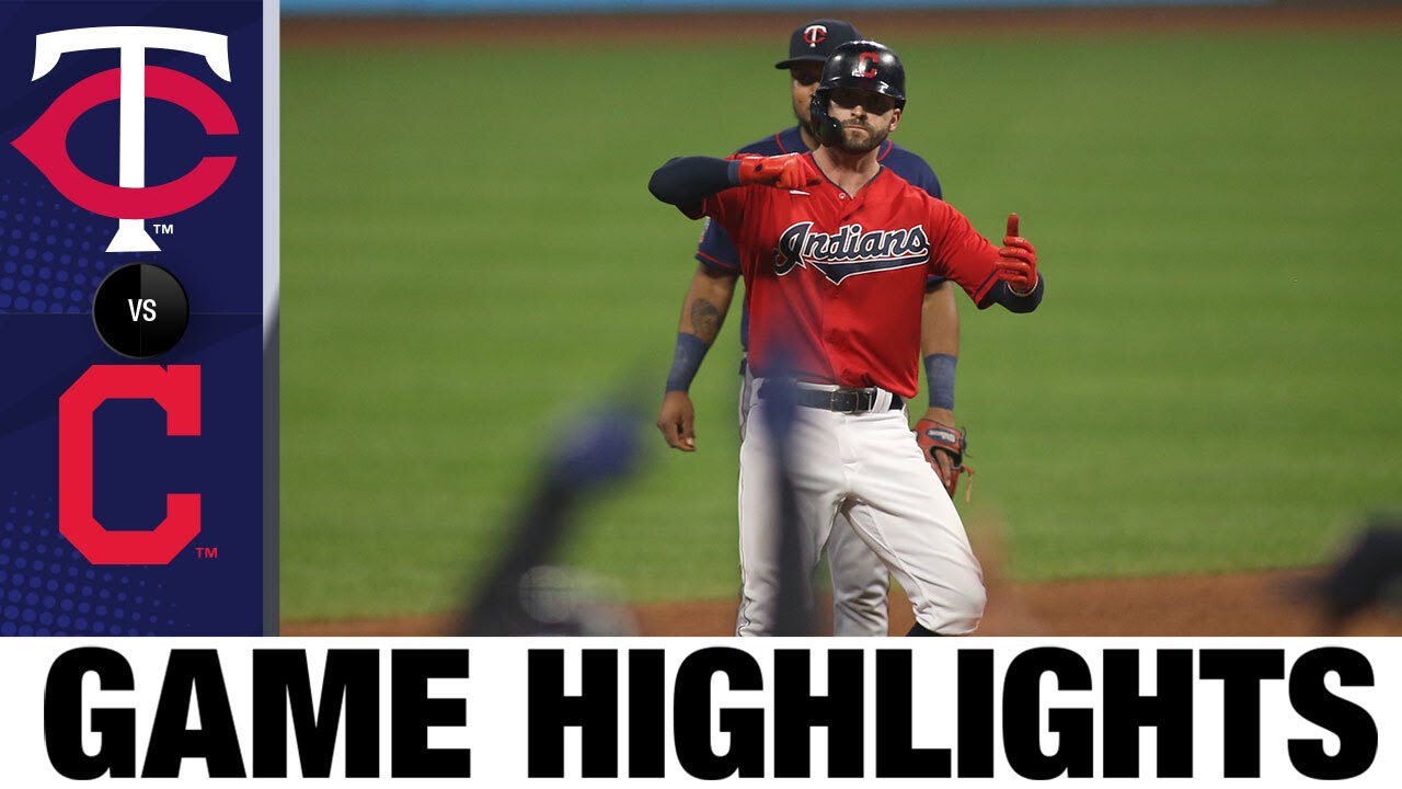 Indians score 3 in the 8th in 6-3 win | Twins-Indians Game Highlights 8/26/20