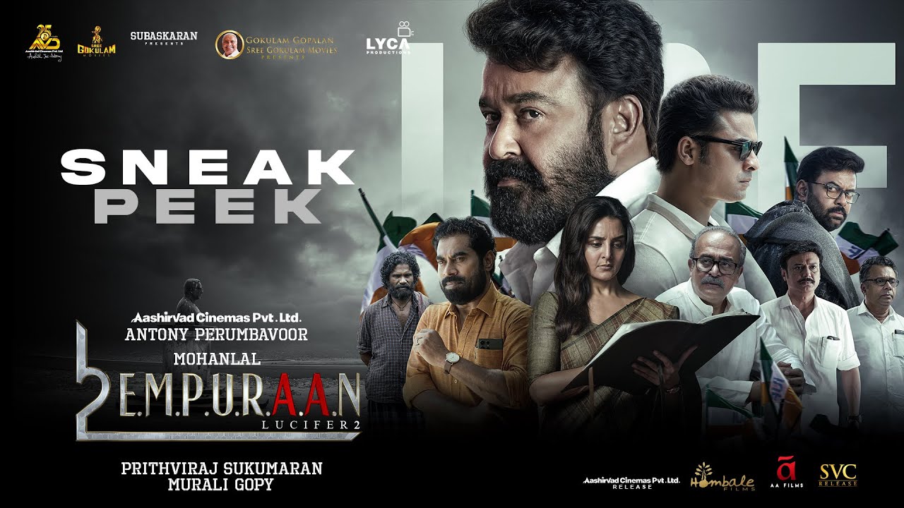L2E Empuraan Sneak Peek | Mohanlal | Prithviraj Sukumaran | Murali Gopy | Manju Warrier