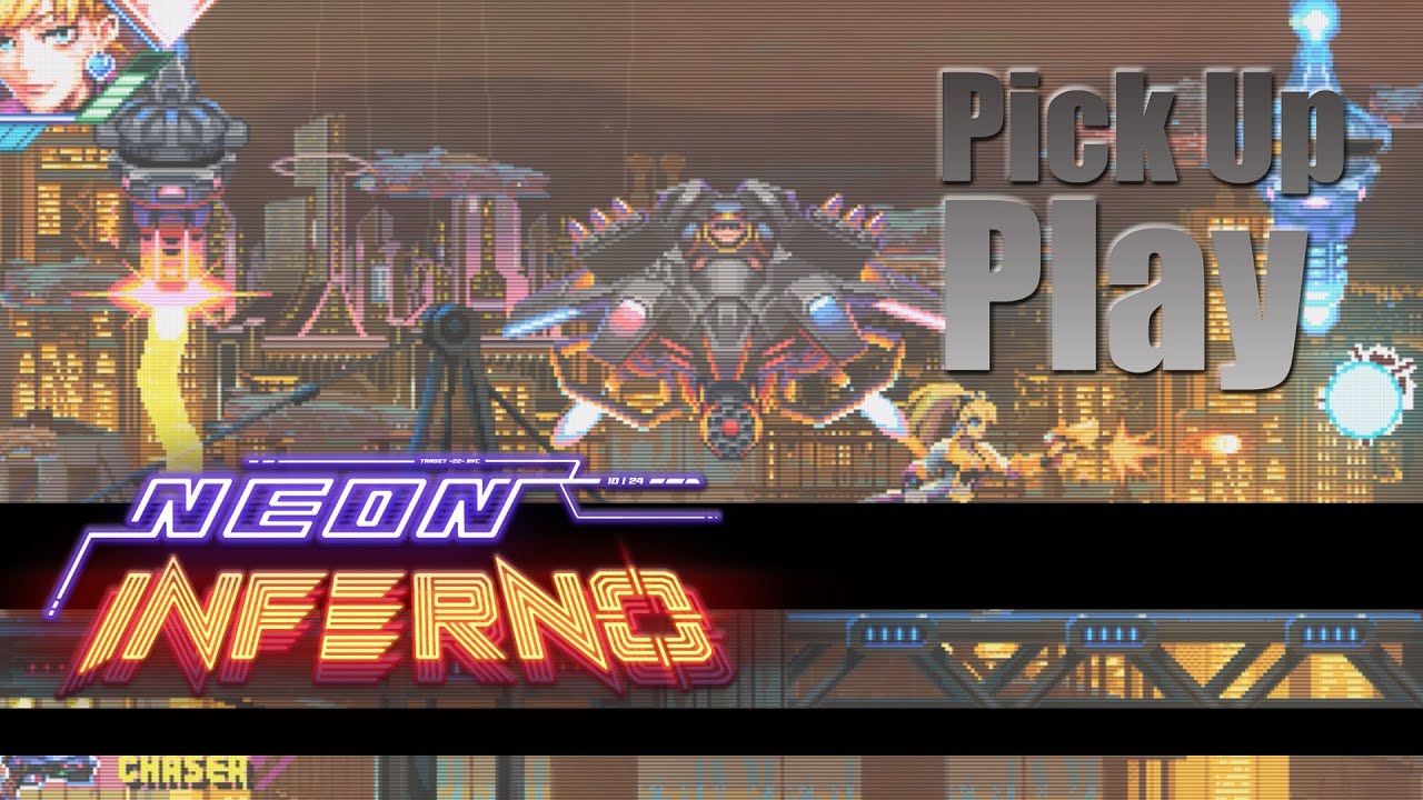 Neon Inferno - Hard As Nails 16-Bit Inspired Run N Gun - It's pretty and good!
