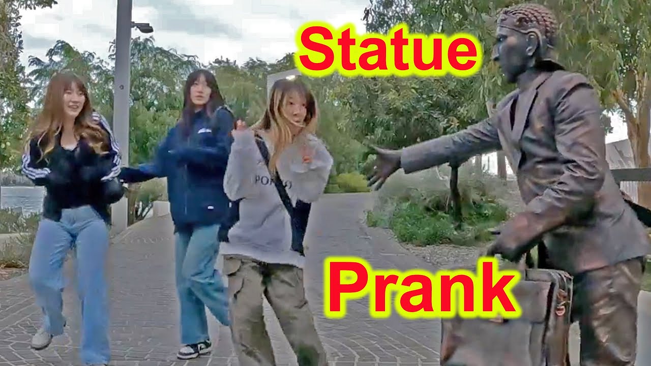 #Cowboy_prank | Statue Prank | lelucon statue prank | Please don't poke my eyes 😂😁😂