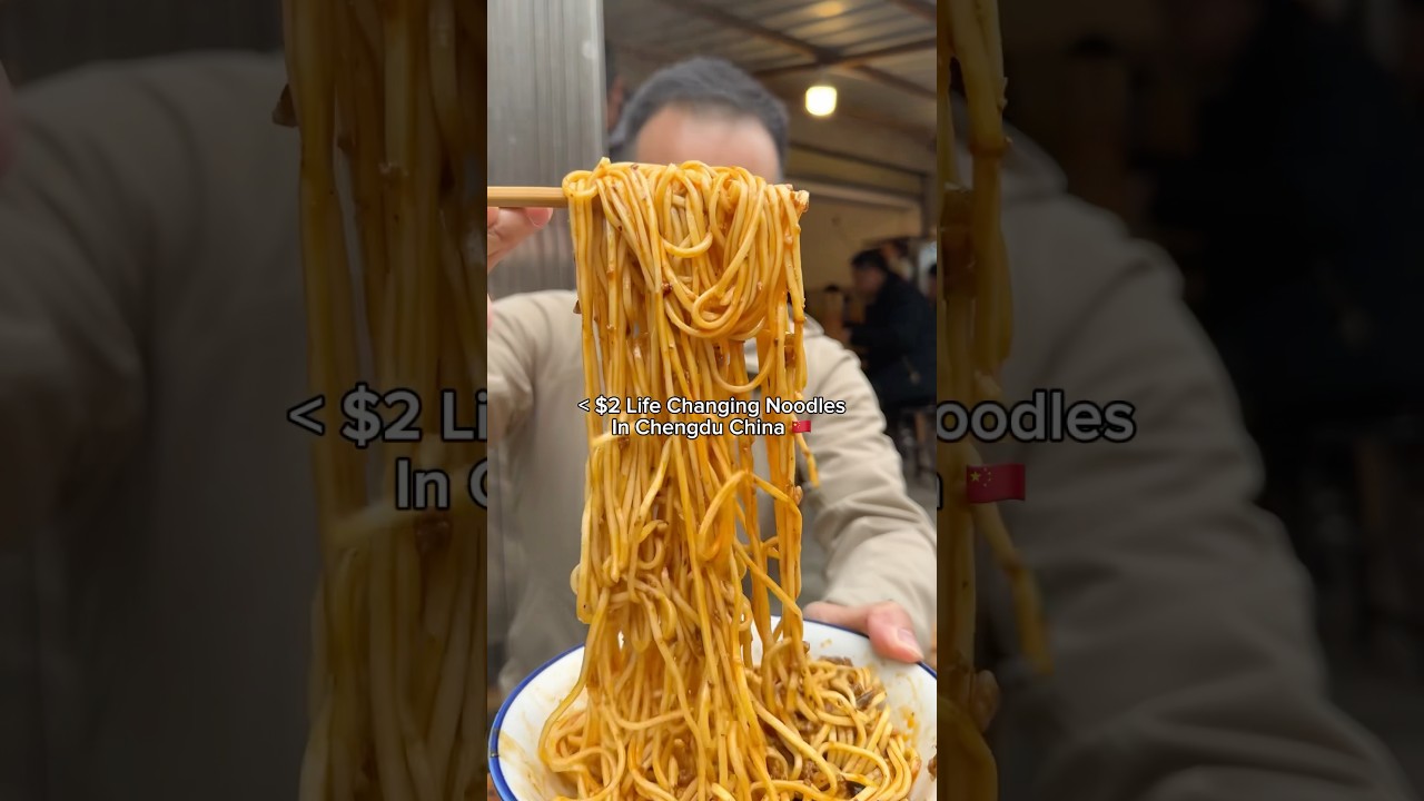 $2 Life Changing Noodles In Chengdu China