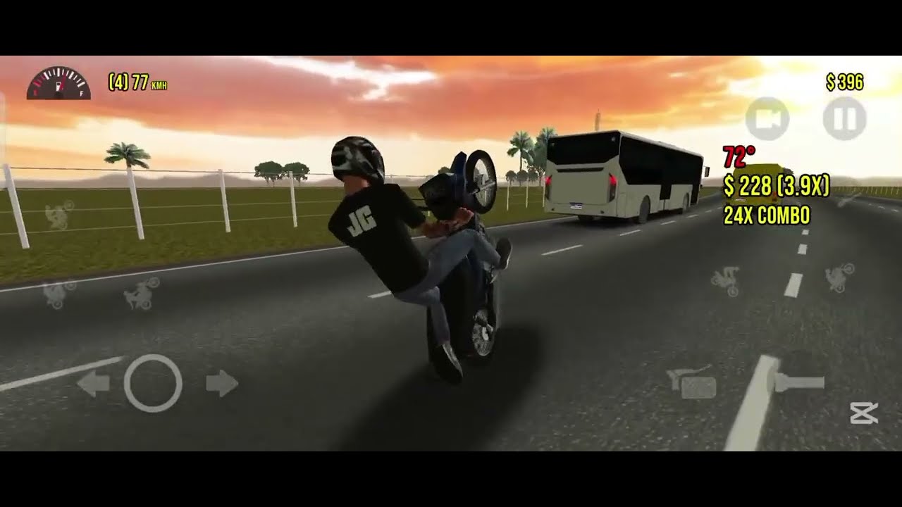 I play a motorcycle 🏍️ game