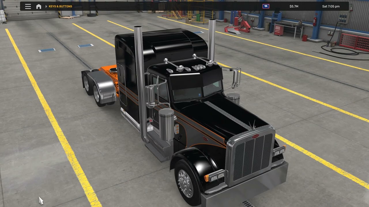 American Truck Simulator Rollin 389, Max Setting 4K pushing RTX 5070 to the max