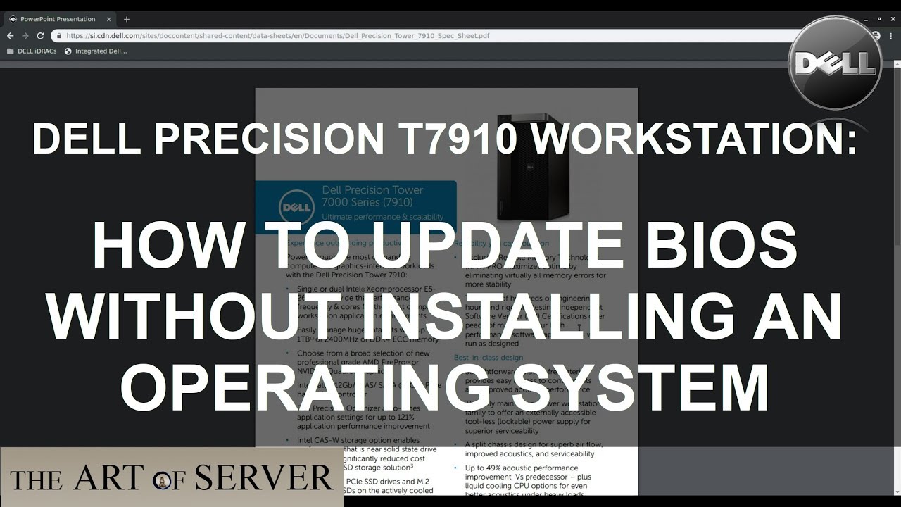 Dell Precision T7910: How to update BIOS
