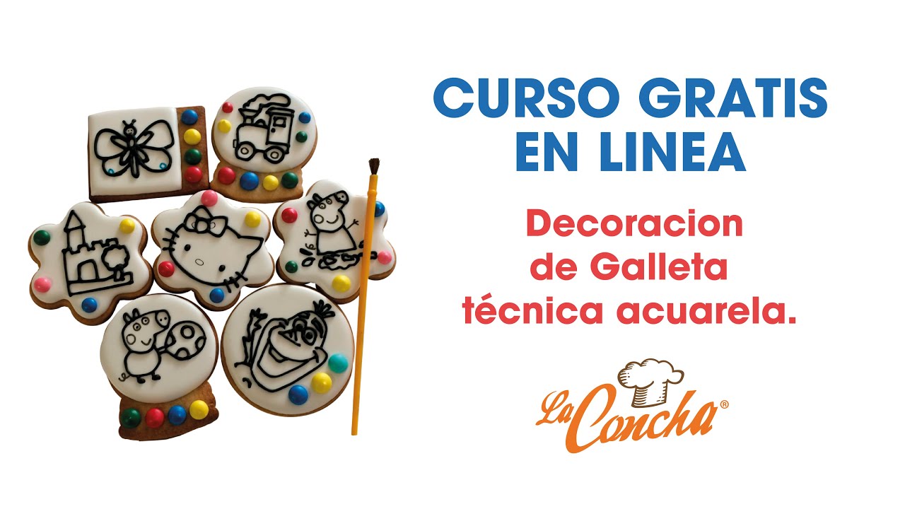 Decoracion de Galleta técnica acuarela