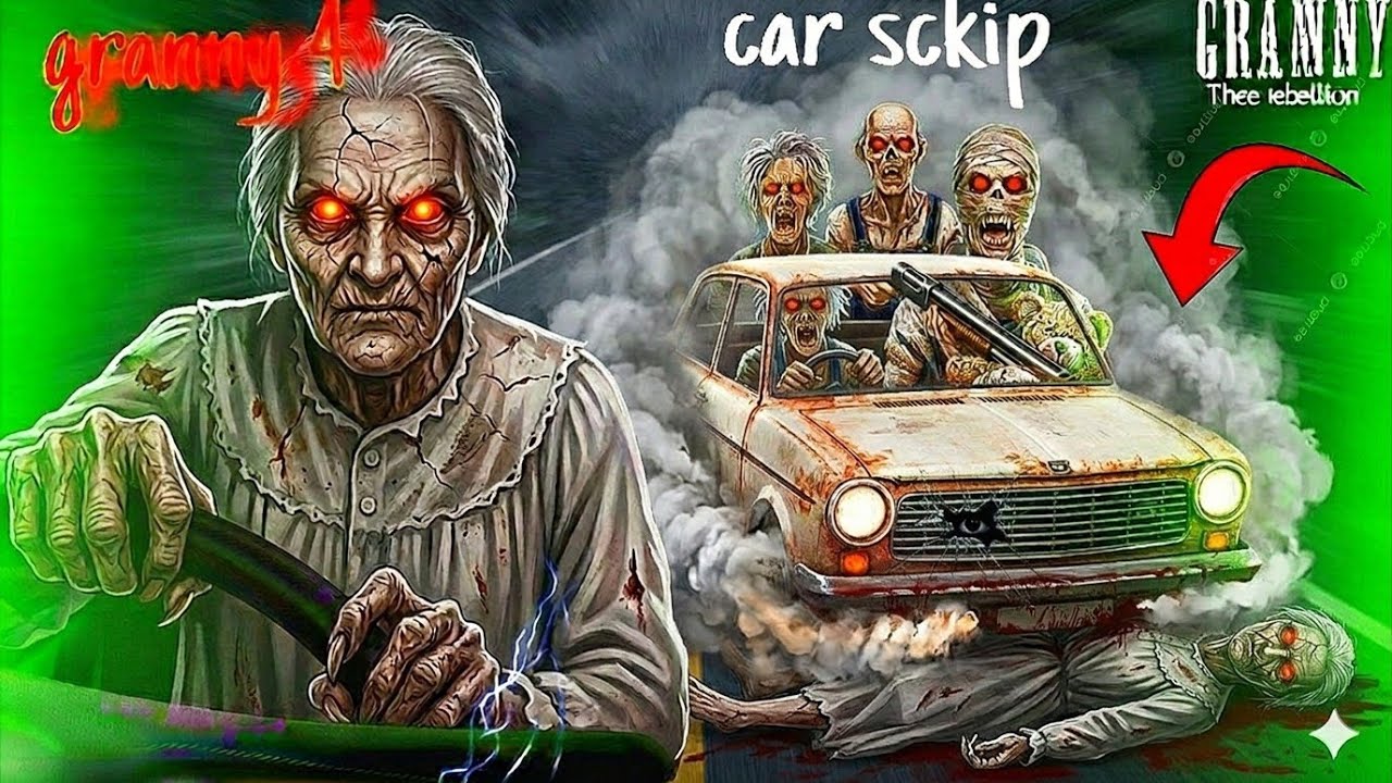 Granny Chapter 4 Car Escape Full Video | Granny 4 car 🚗