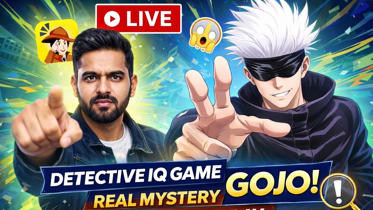 🔴 LIVE – Detective IQ Game with Gojo 😱 | Real Mystery Solving | Hindi Gameplay