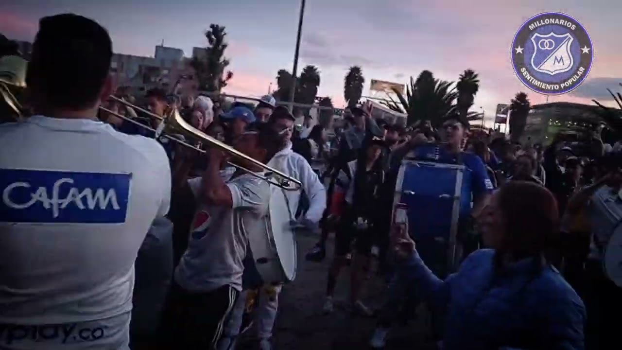 La fiesta de la Blue Rain post partido MILLONARIOS vs nacional | La banda del Bombo 🥁Ⓜ️🔥