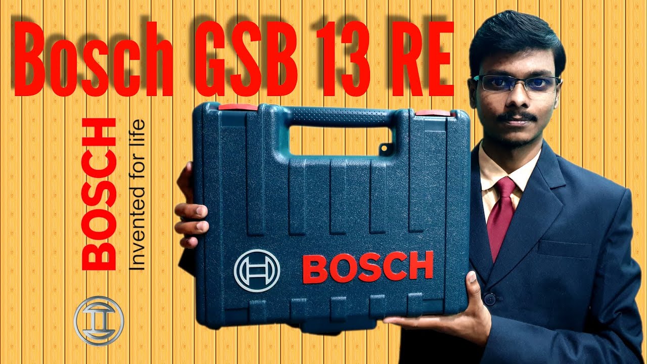 Bosch GSB 13 RE Impact Drill Machine with 100 Pieces Accessory Professional Tool Kit Unboxing.