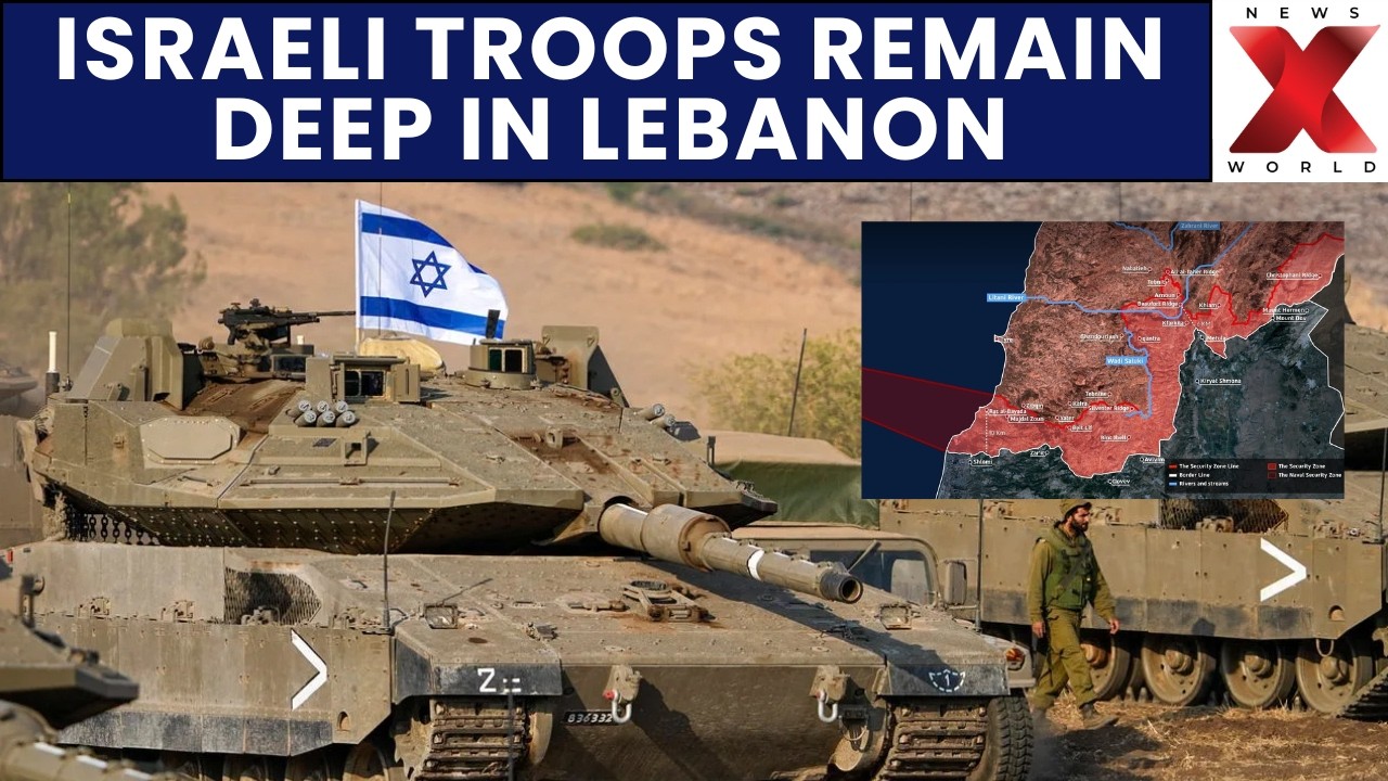 Israeli Military Map Reveals Extensive Troop Presence Inside Lebanon Buffer Zone | NewsX World