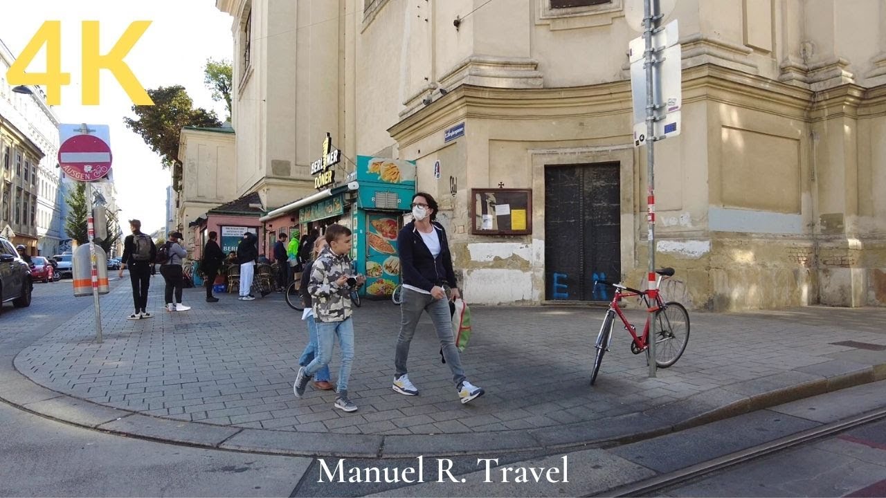 Vienna Walk along Westbahnstraße from Gürtel to Museumsquartier, VR Walk
