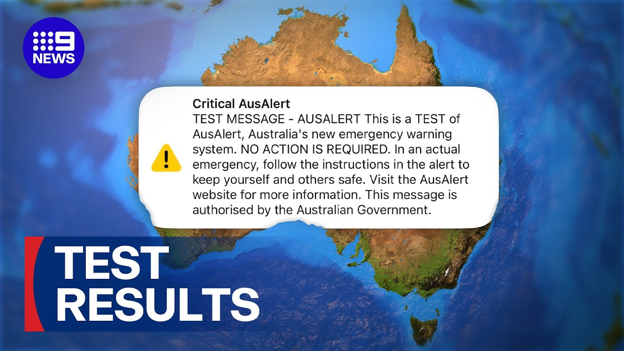 Did the AusAlert system test actually work? | 9 News Australia