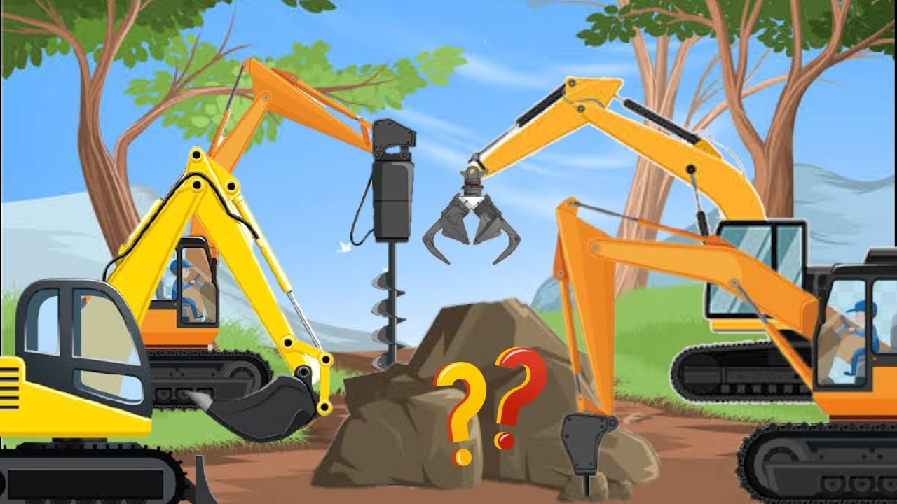 MENEBAK FUNGSI BUCKET ALAT BERAT EXCAVATOR || Excavator Bucket Heavy Equipment Puzzle