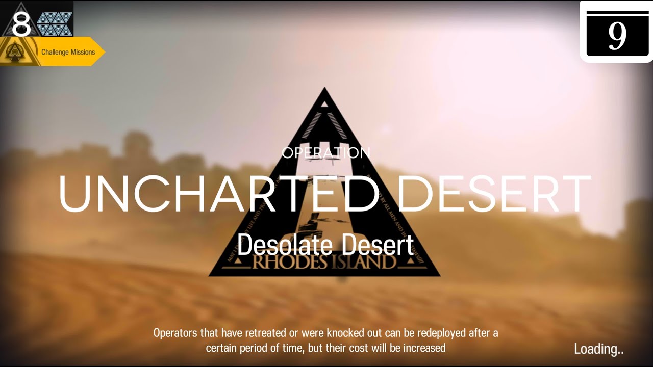 Arknights Contingency Contract #0 Desolate Desert Day 9 Risk 8 + Challenge Guide Low Stars All Stars
