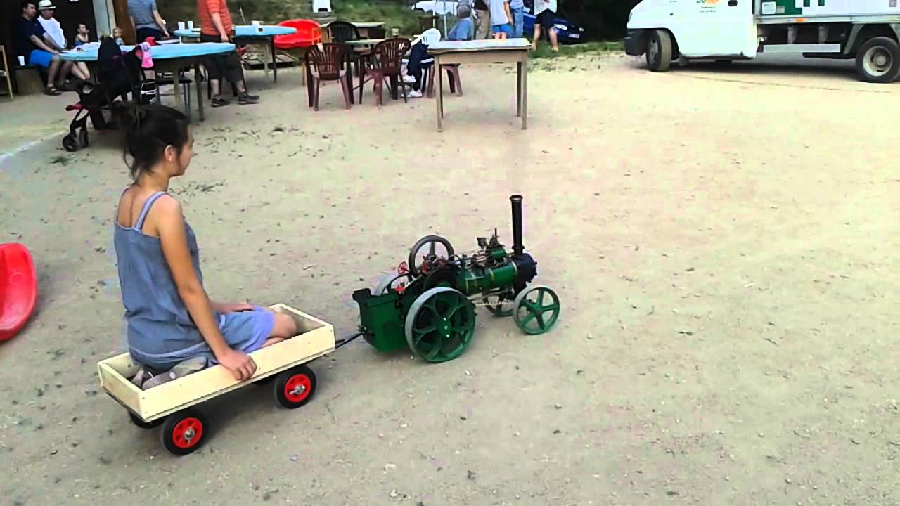 parní stroj na dětském dnu