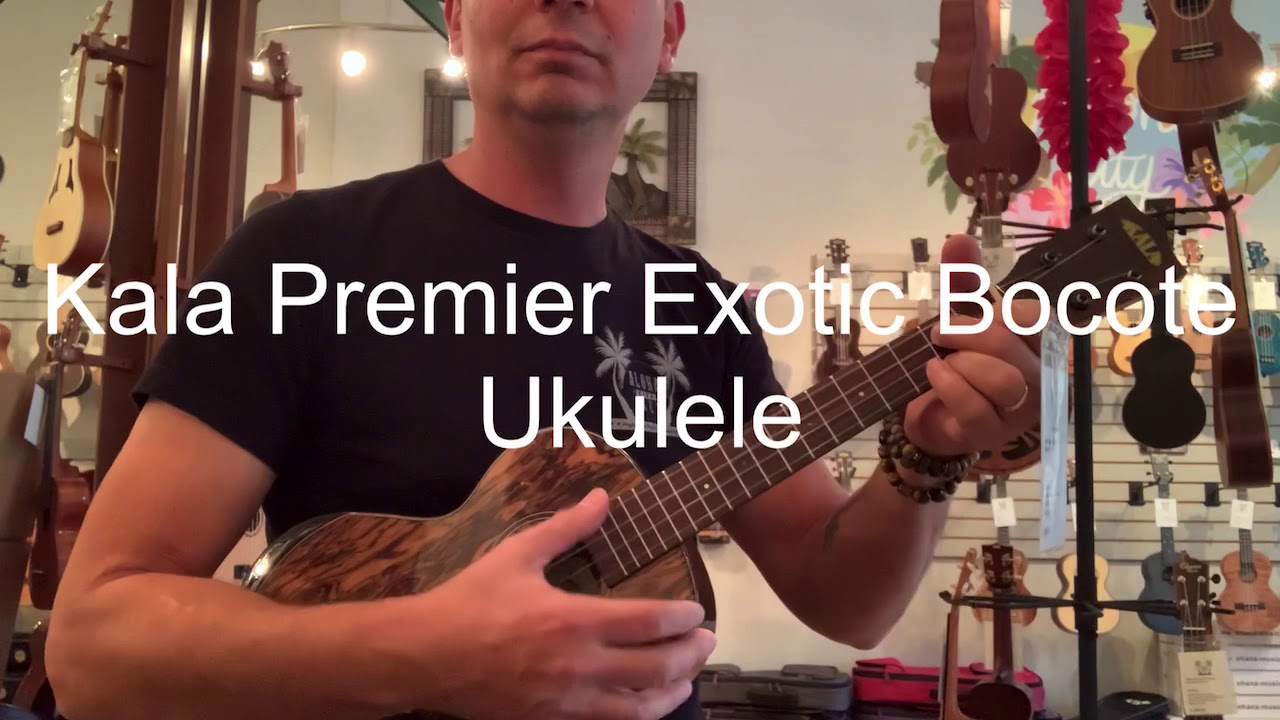 Kala Premier Exotic Bocote Tenor Ukulele Demo/Review at Aloha City Ukes. KA-PX-BCT-T