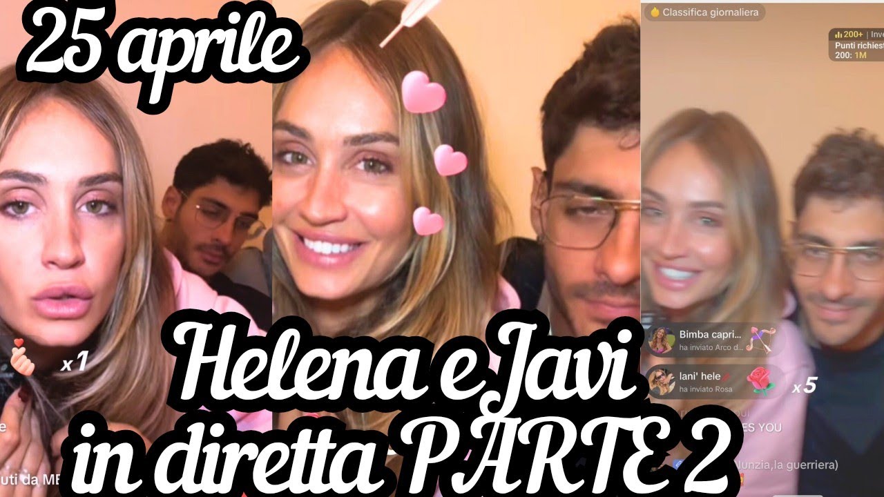 HELENA PRESTES parla in portoghese con JAVIER MARTINEZ | diretta video PARTE 3