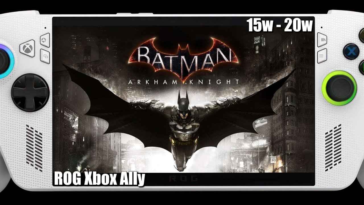 Batman Arkham Knight | Rog Xbox Ally | Recommended settings | Performance Test!