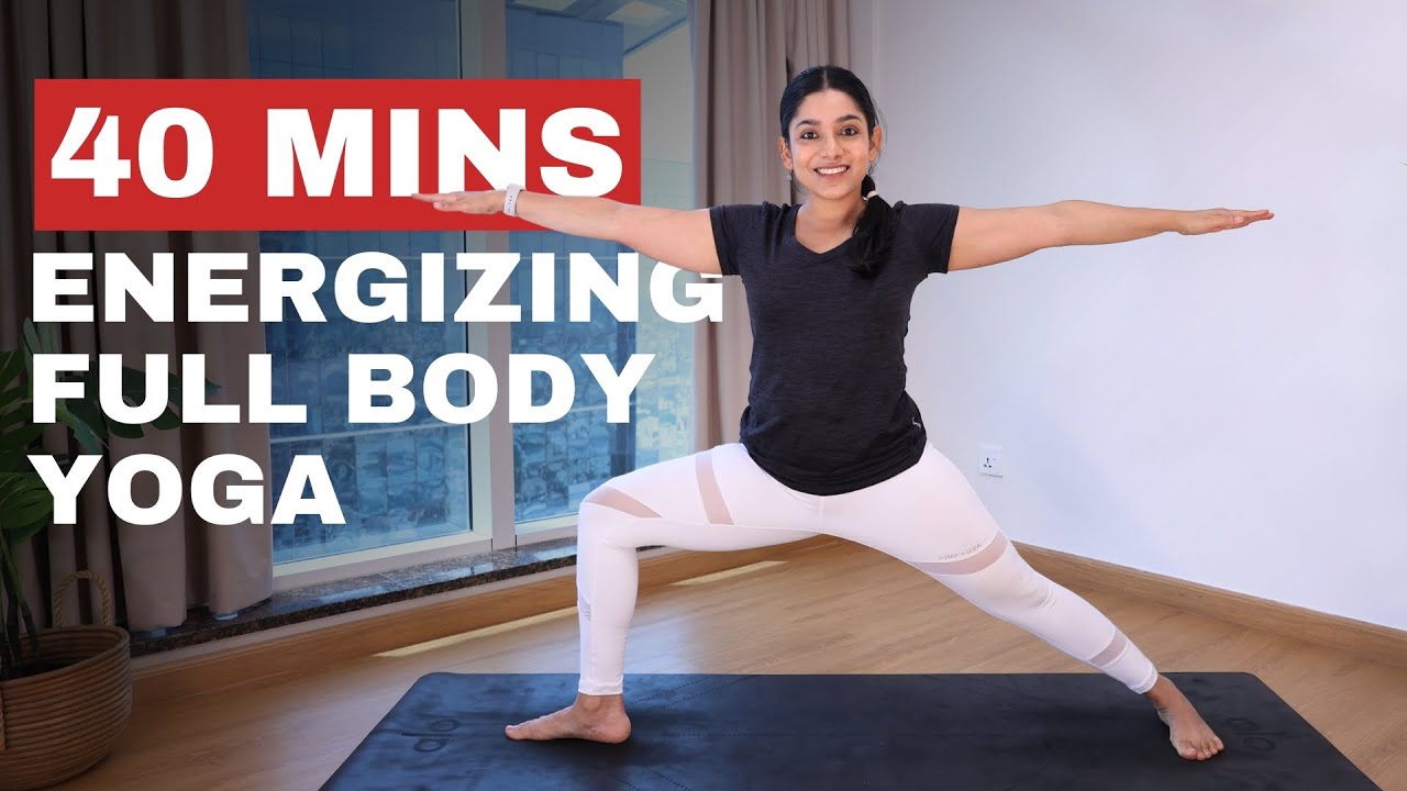 40Mins Energizing Full Body Yoga Practice | Bharti Yoga Live Stream