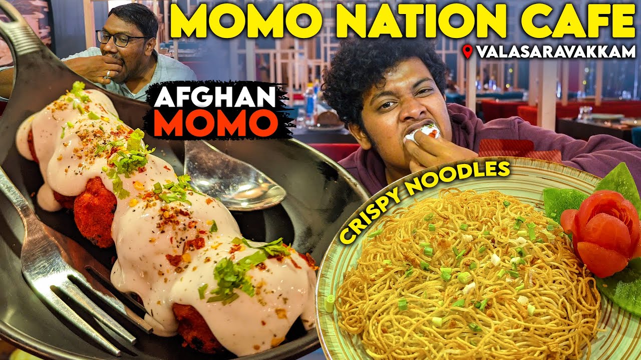 Afghan Momo & Burnt Garlic Fried Rice at Momo Nation Cafe, Chennai - Irfan's View